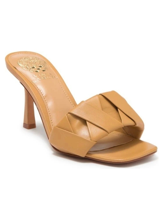 Vince Camuto Shoes -  🆕🌹Endonta Pintucked Braided Leather Stiletto Sandal VINCE CAMUTO leche/bone 7